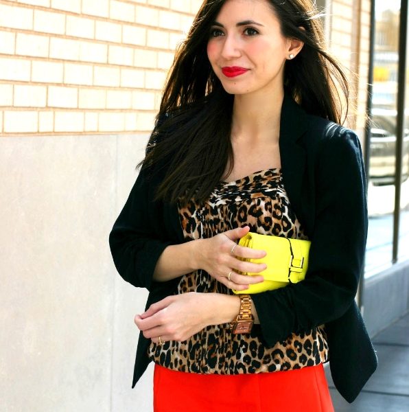 Orange + Leopard