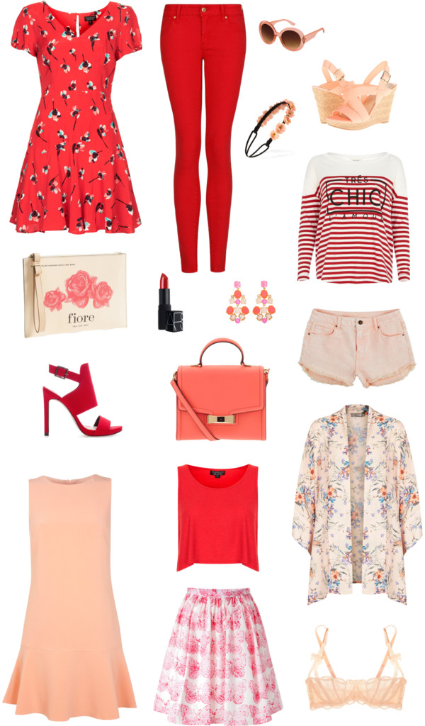 Peach + Red