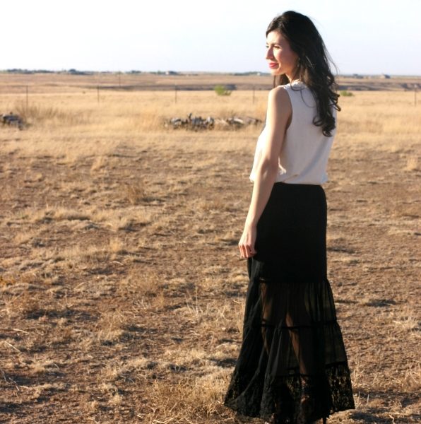 Tiered Lace Skirt