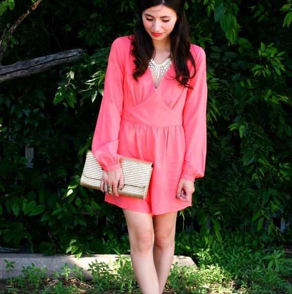 Coral Romper