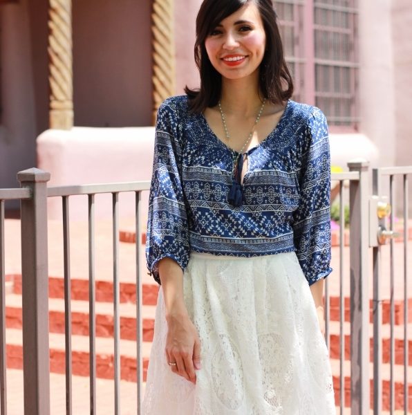 White Lace Skirt