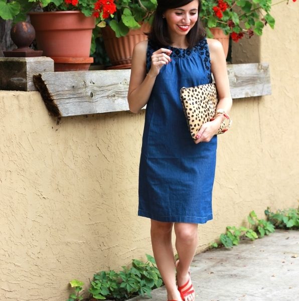 Leopard + Chambray